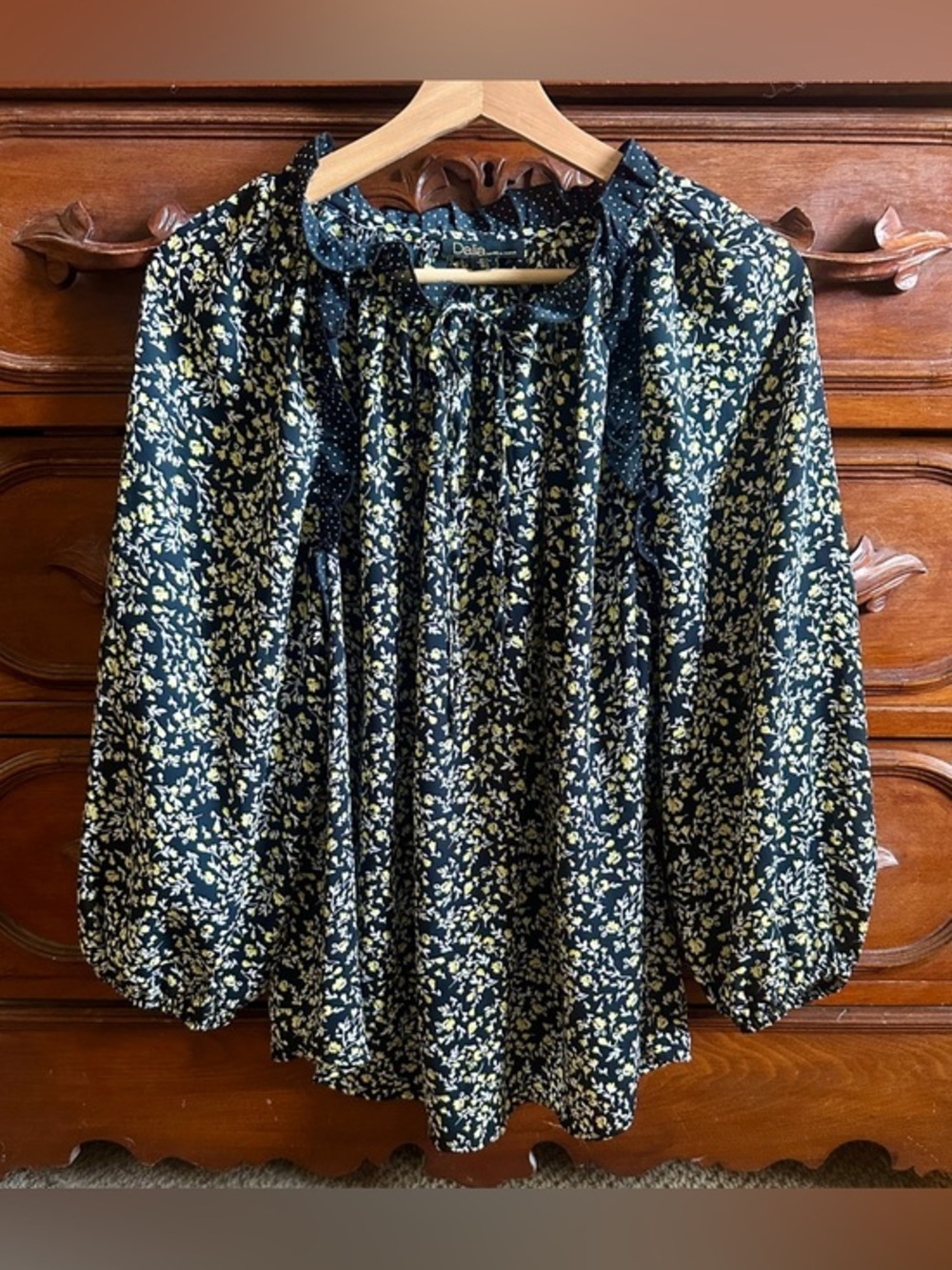 Dalia floral peasant top